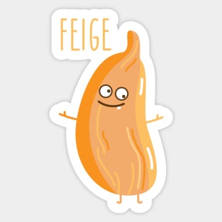 Funny dried fig Sticker